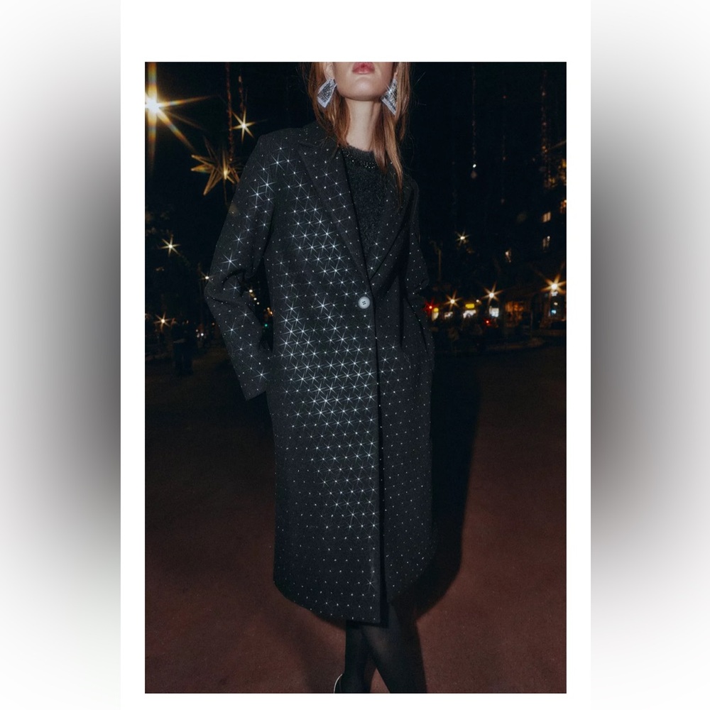 ZARA SOFT SHINMERY COAT
